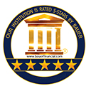 Bauer Financial five-star rating logo.