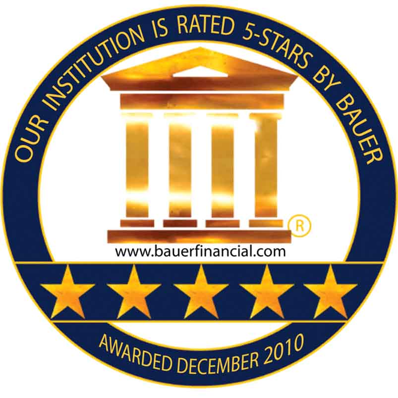 Bauer Financial five-star institution award
