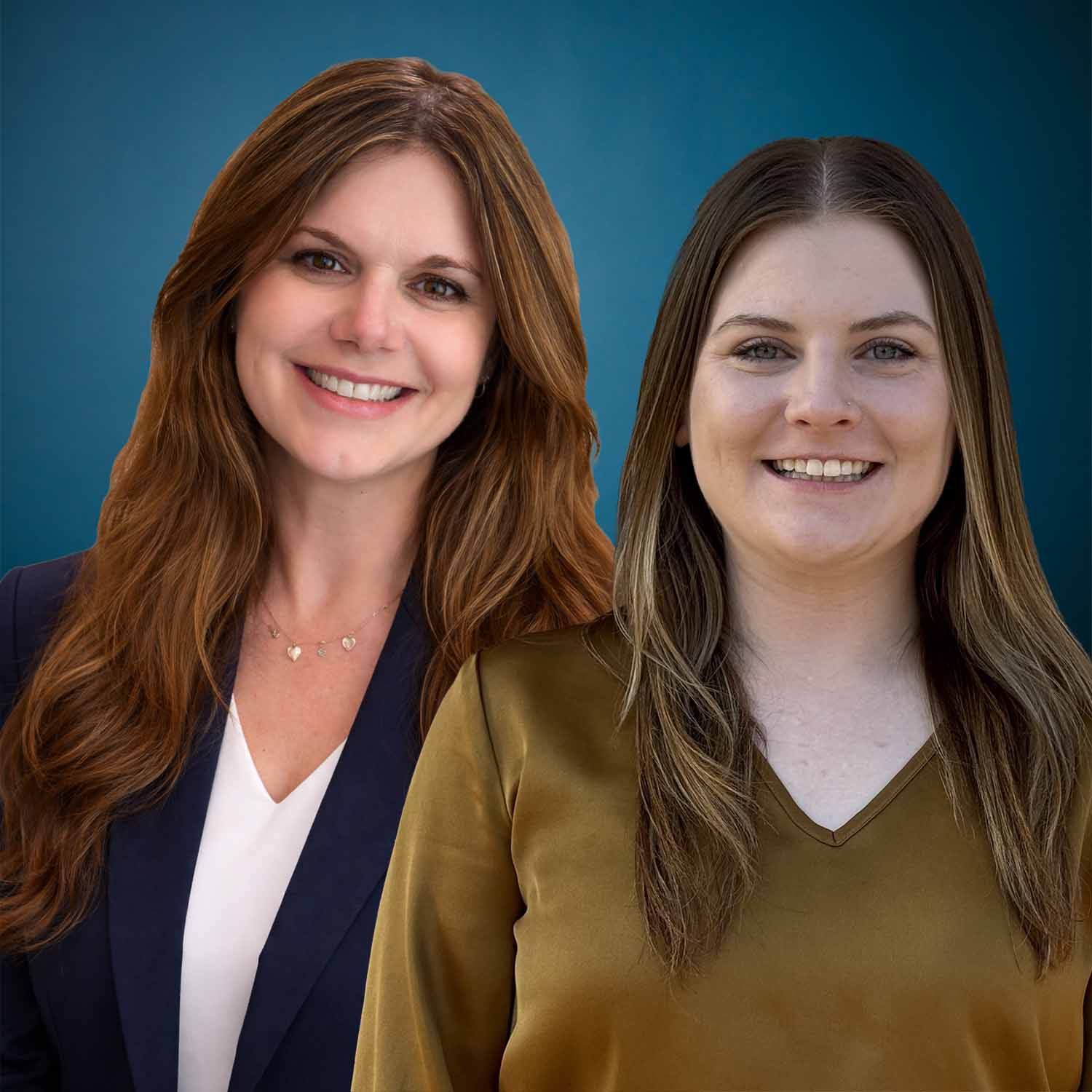 Photo of Christina Wilson and Alexis Wolfe who each recently were promoted within Union State Bank.