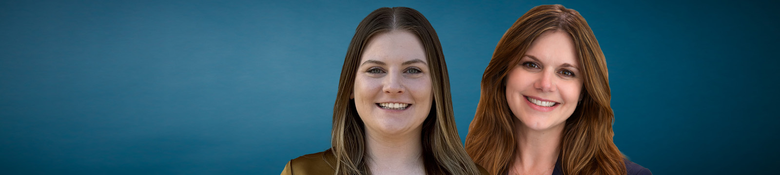 Photo of Christina Wilson and Alexis Wolfe who each recently were promoted within Union State Bank.