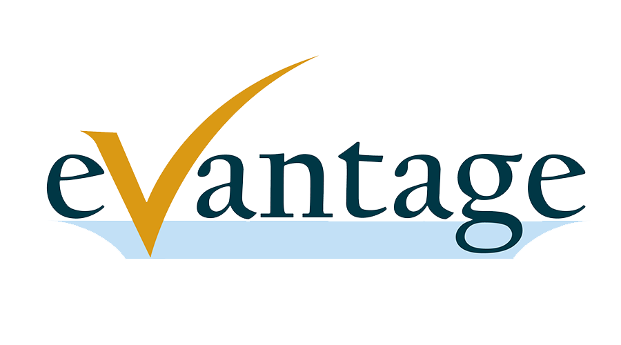 Logo for Union State Bank's eVantage checking and savings accounts.  