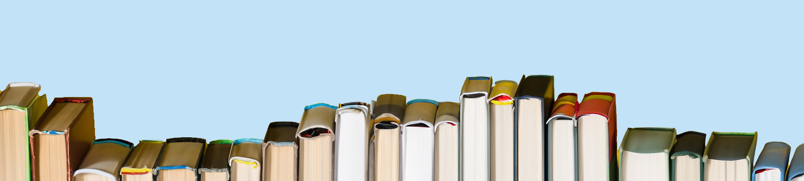Rendering of a row of books.