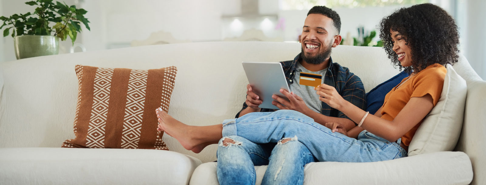 couple sitting on the couch