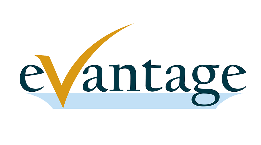 Logo for Union State Bank's eVantage checking and savings accounts.  